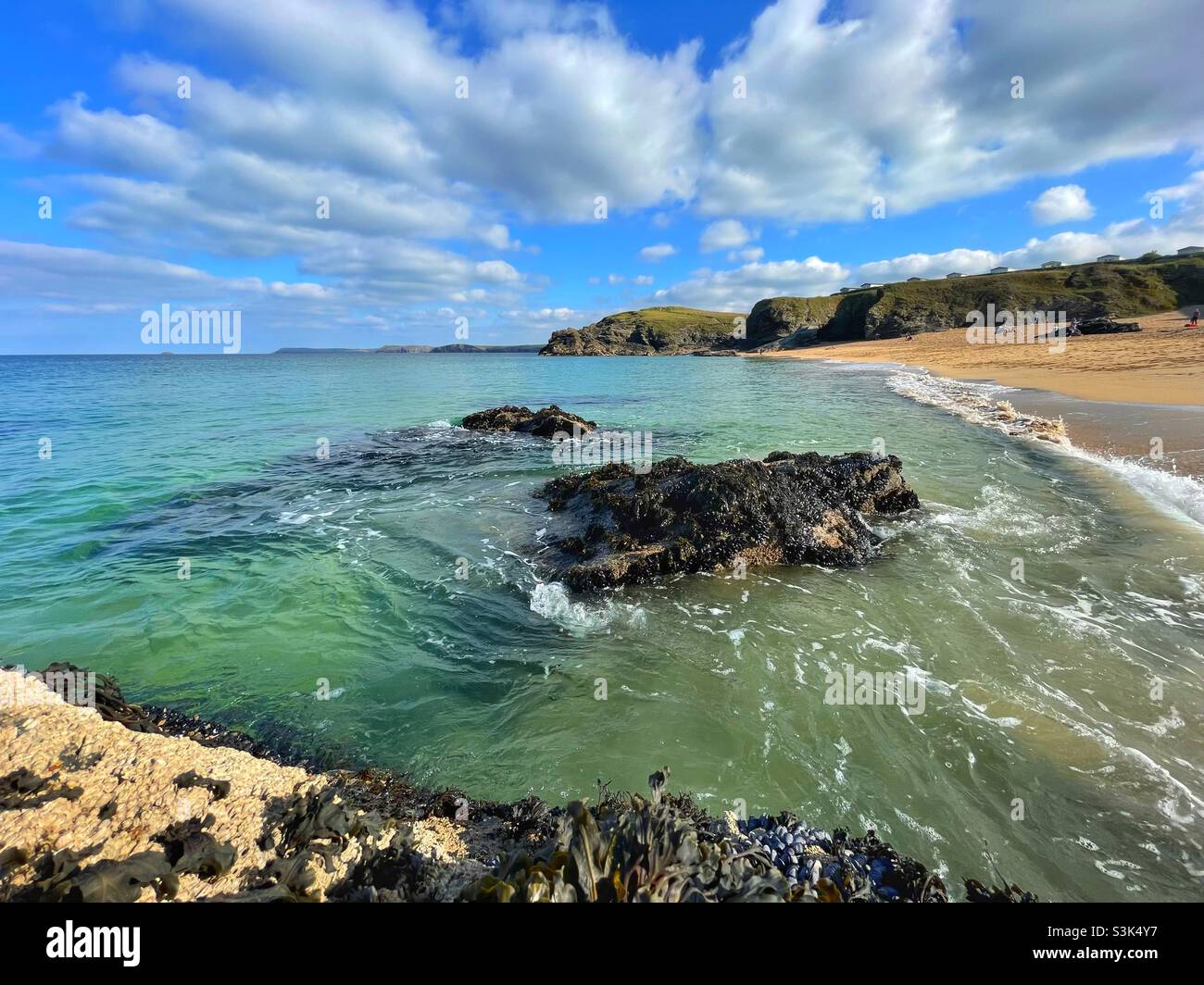 Mutter Iveys Bucht, North Cornwall, England, Oktober. Stockfoto