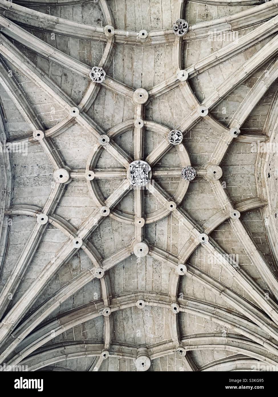 Decke des Dominikanischen convento de San Esteban in Salamanca, Spanien. . Stockfoto