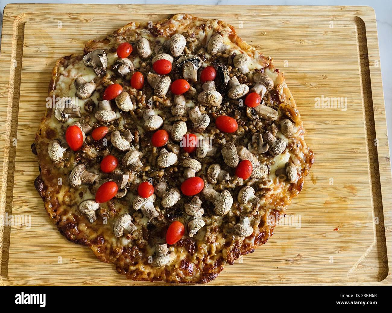 Hausgemachte pizza Stockfoto