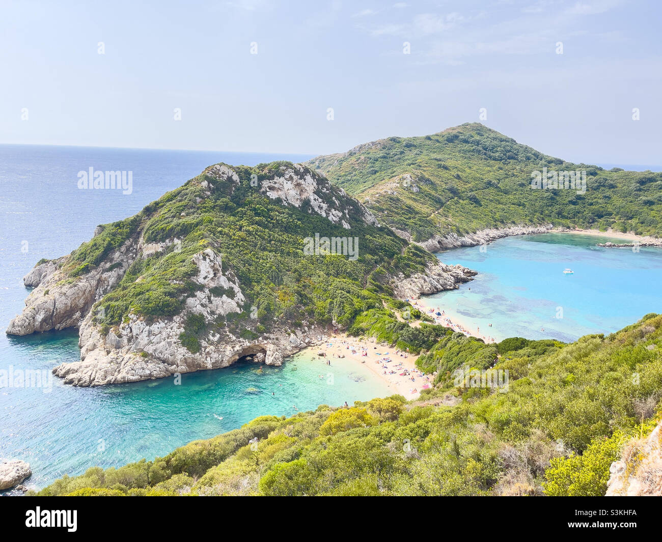 Korfu: Porto Timoni Stockfoto