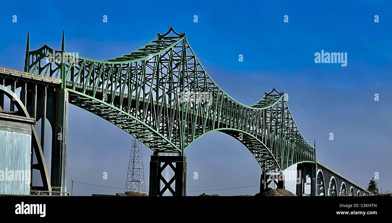 Vintage Bridge, Oregon - Smartphone-aufgenommenes Stockfoto
