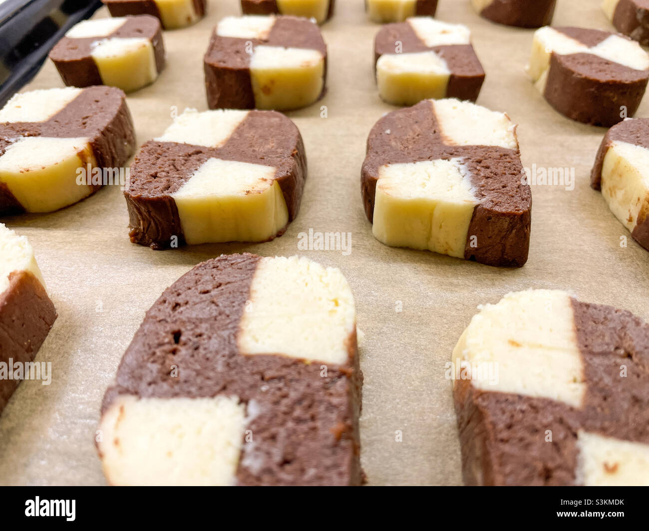 Nahaufnahme Bild von schönen Shortcake - Smartphone-aufgenommenes Stockfoto