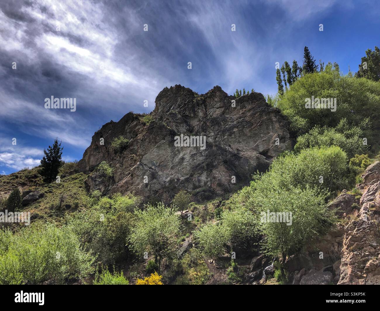 Zerklüftete Landschaft in Patagonien, Argentinien. Stockfoto