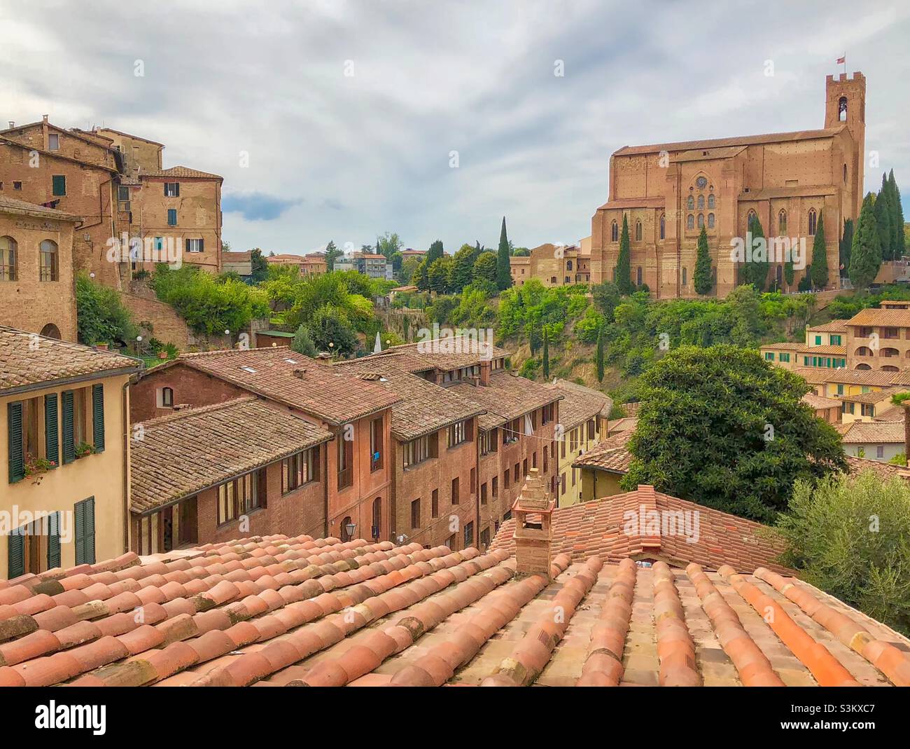Dächer Von Siena Stockfoto