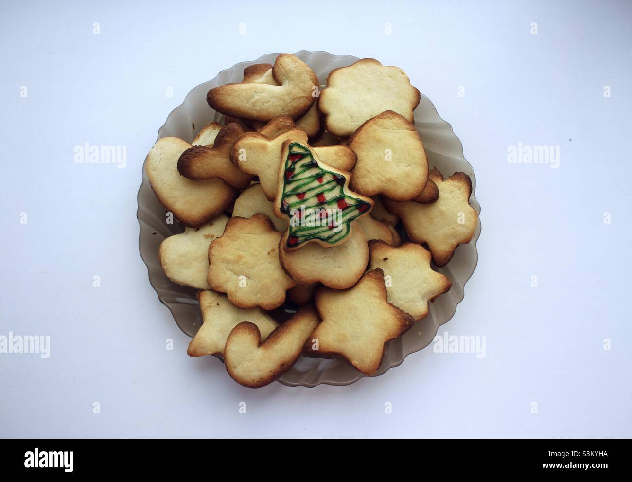 Weihnachtsplätzchen - Smartphone-aufgenommenes Stockfoto