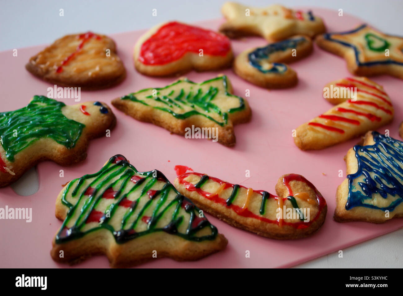 Weihnachtsplätzchen - Smartphone-aufgenommenes Stockfoto