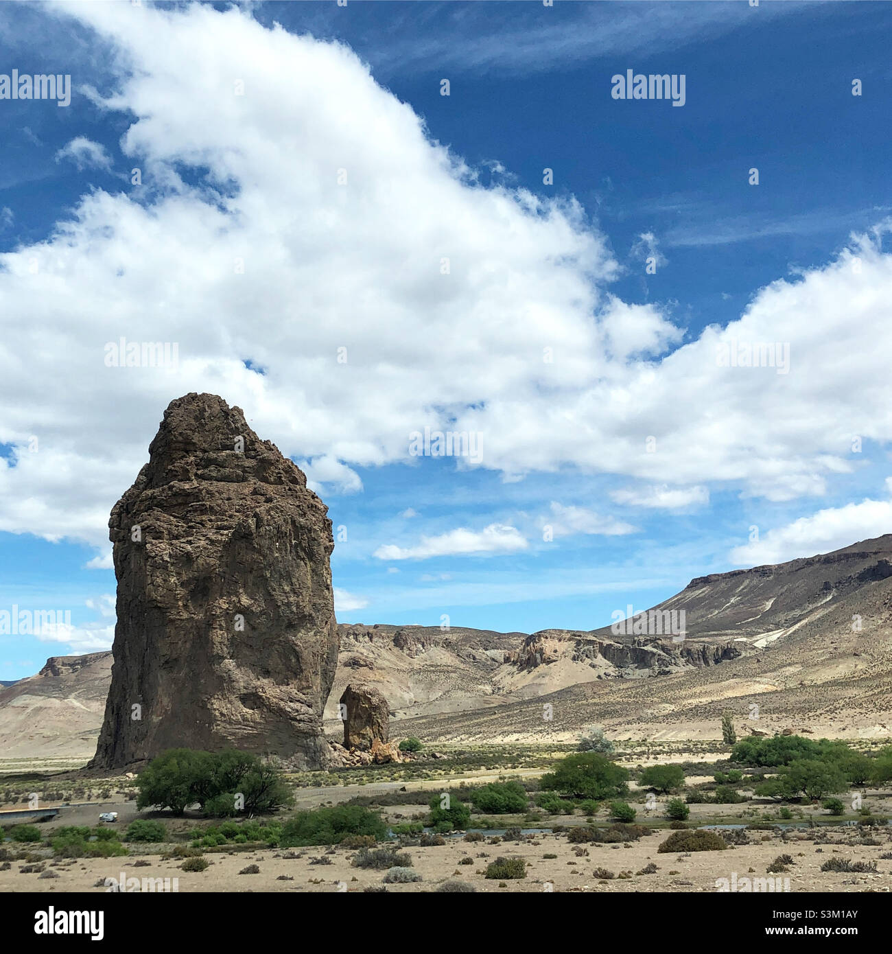 Piedra Parada in Patagonien, Argentinien. Stockfoto