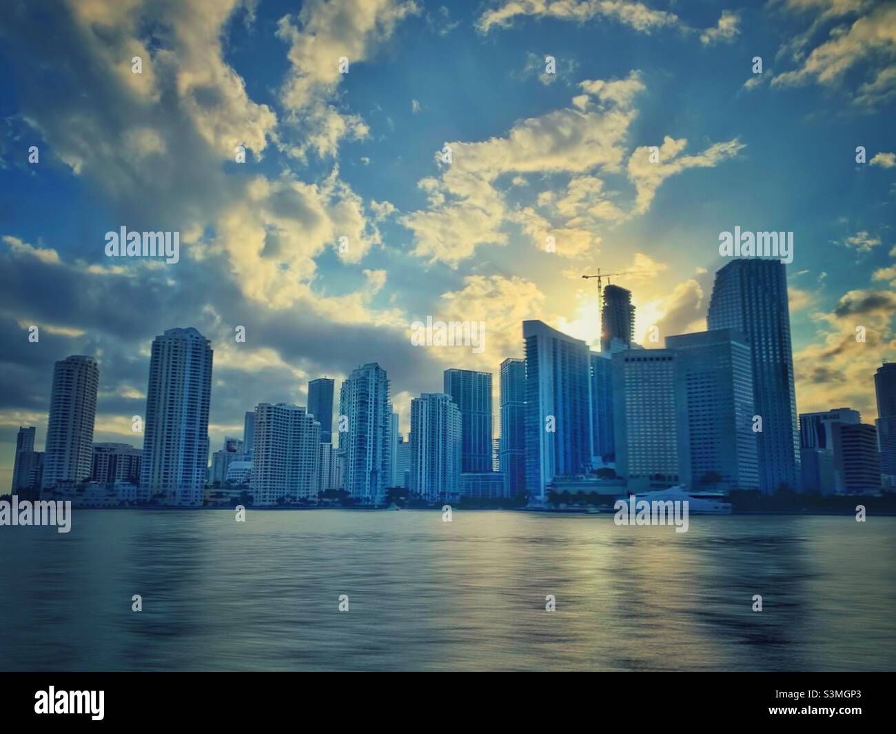 Skyline von Miami Stockfoto
