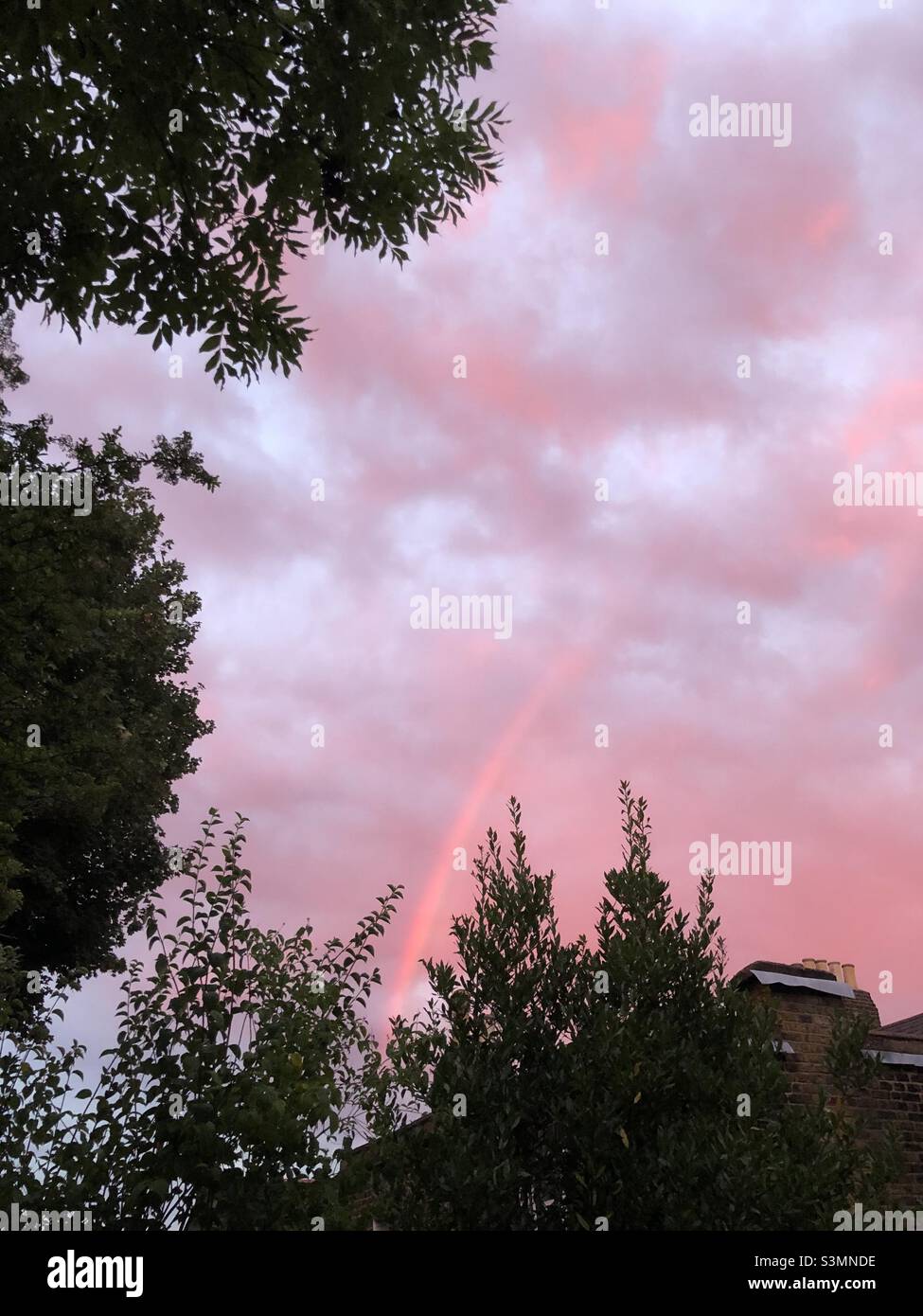 Sonnenuntergang in London Stockfoto