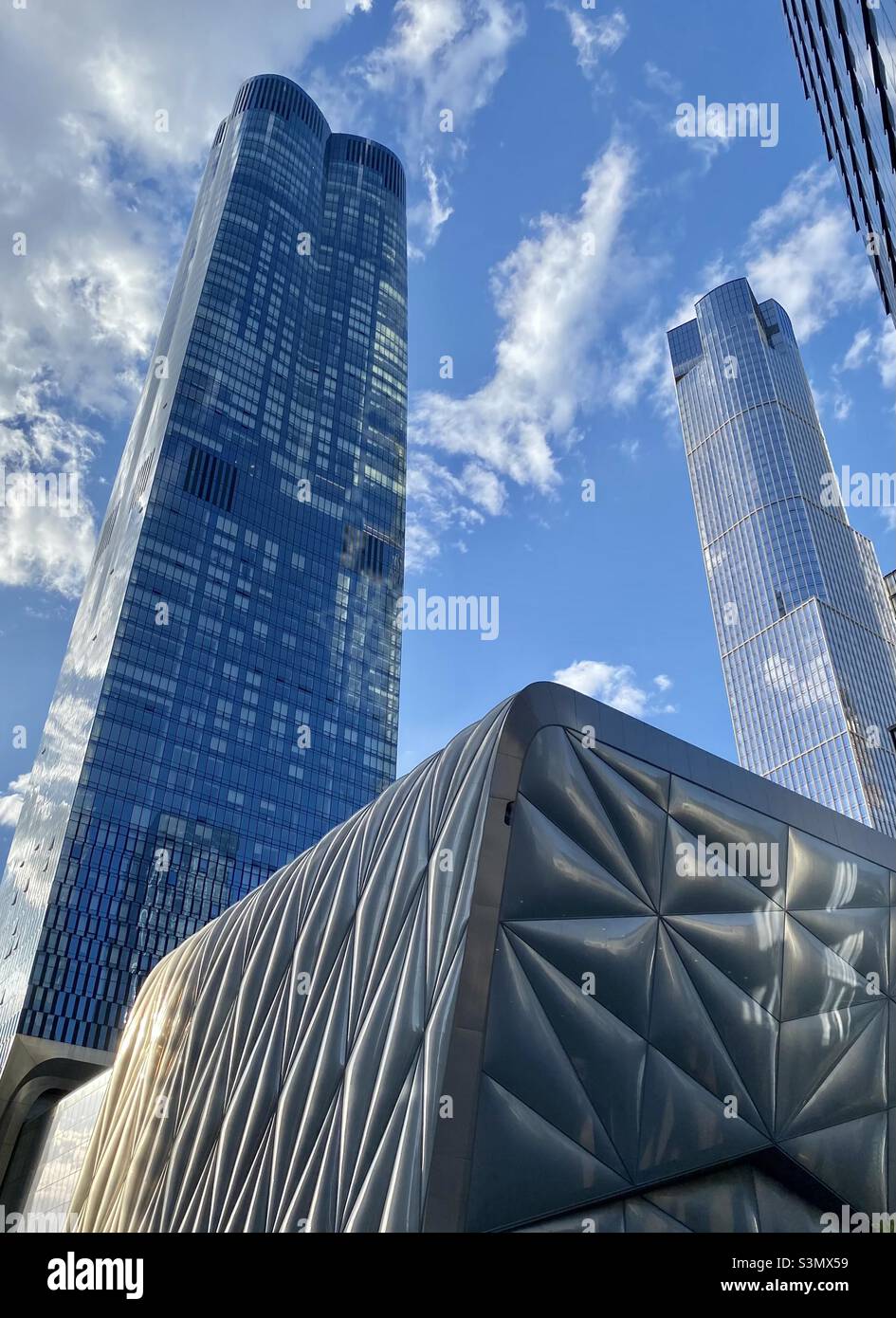 Die architektonische High Line-Ansicht. Frühling - Sommer. Stockfoto