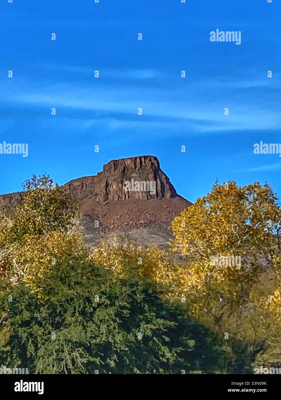 Berg im Big Bend State Park, Texas Stockfoto