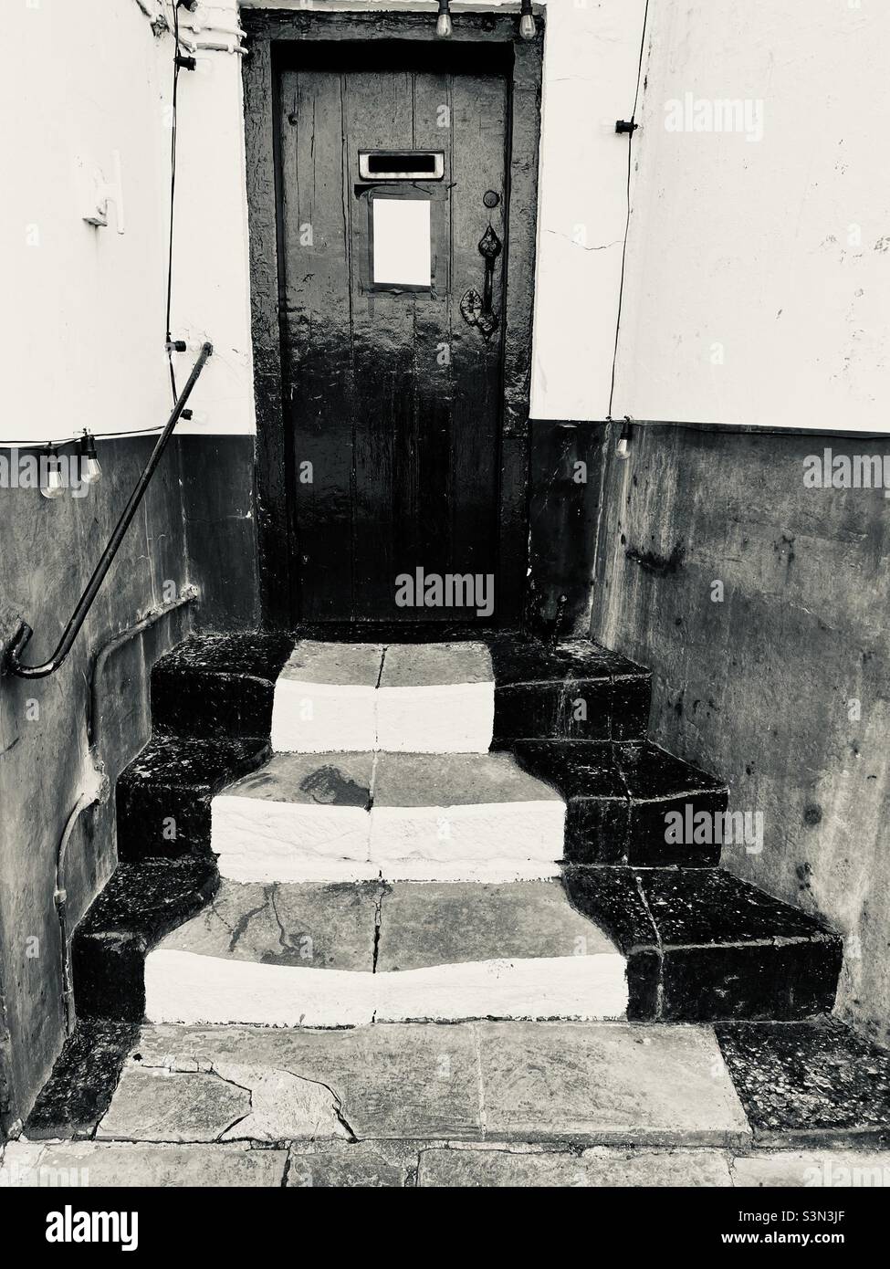 Leuchtturmtreppe Stockfoto