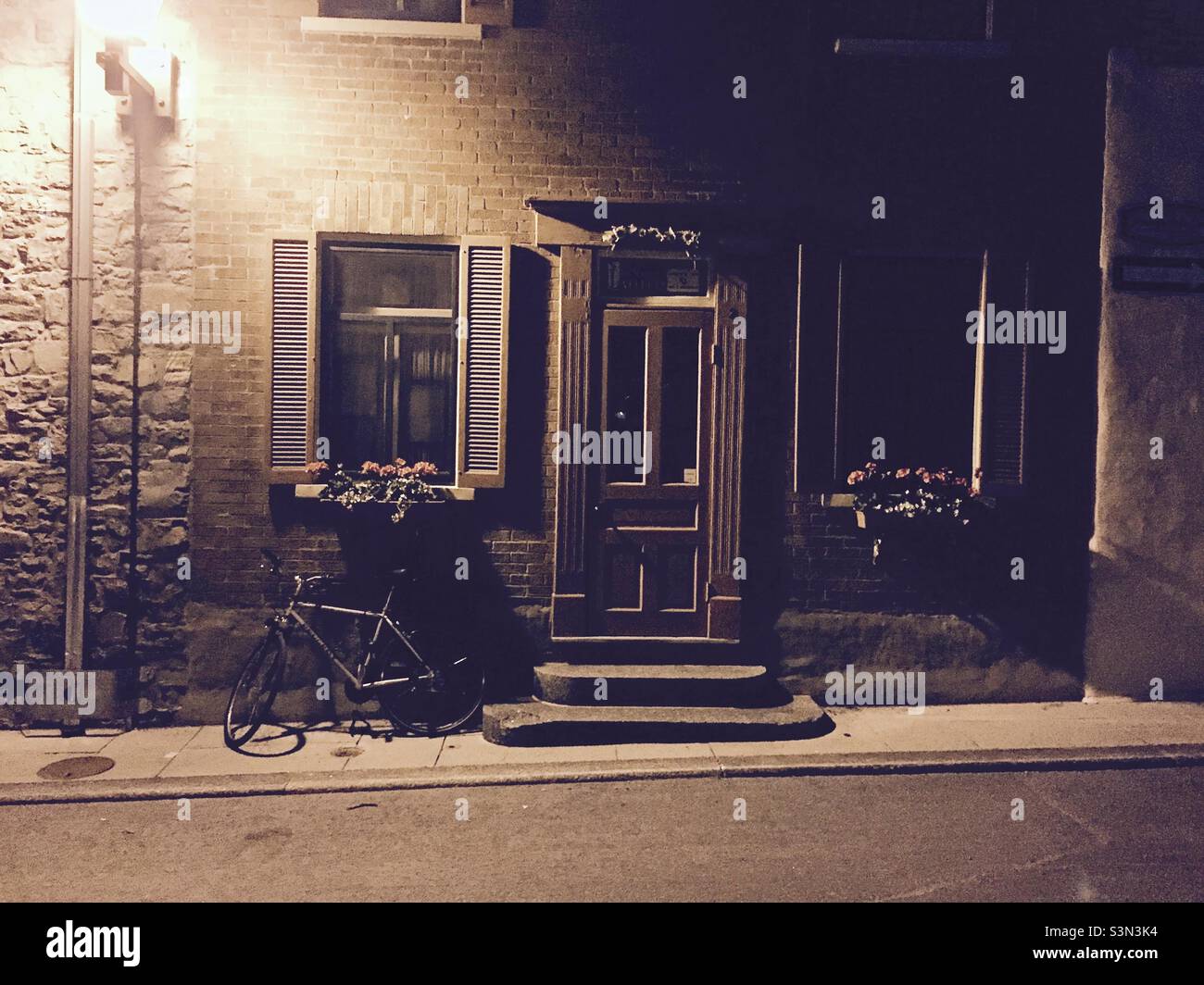 Ein schöner Abend in Quebec City, Kanada. Stockfoto