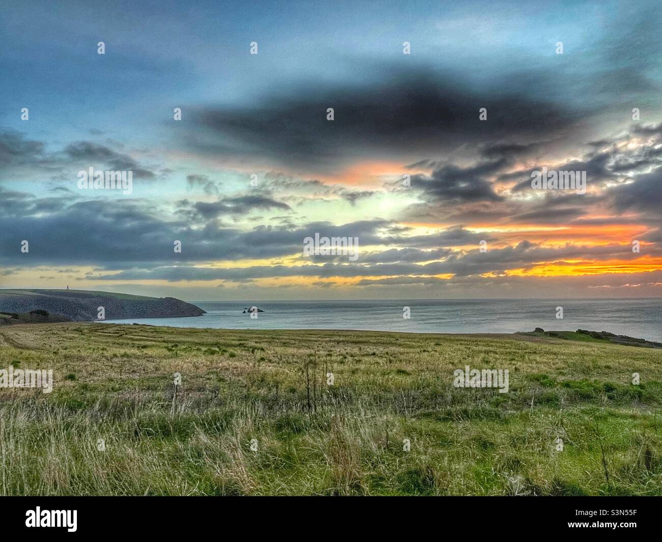 Mouth of the Dart und Start Bay; Devon - Smartphone-aufgenommenes Stockfoto