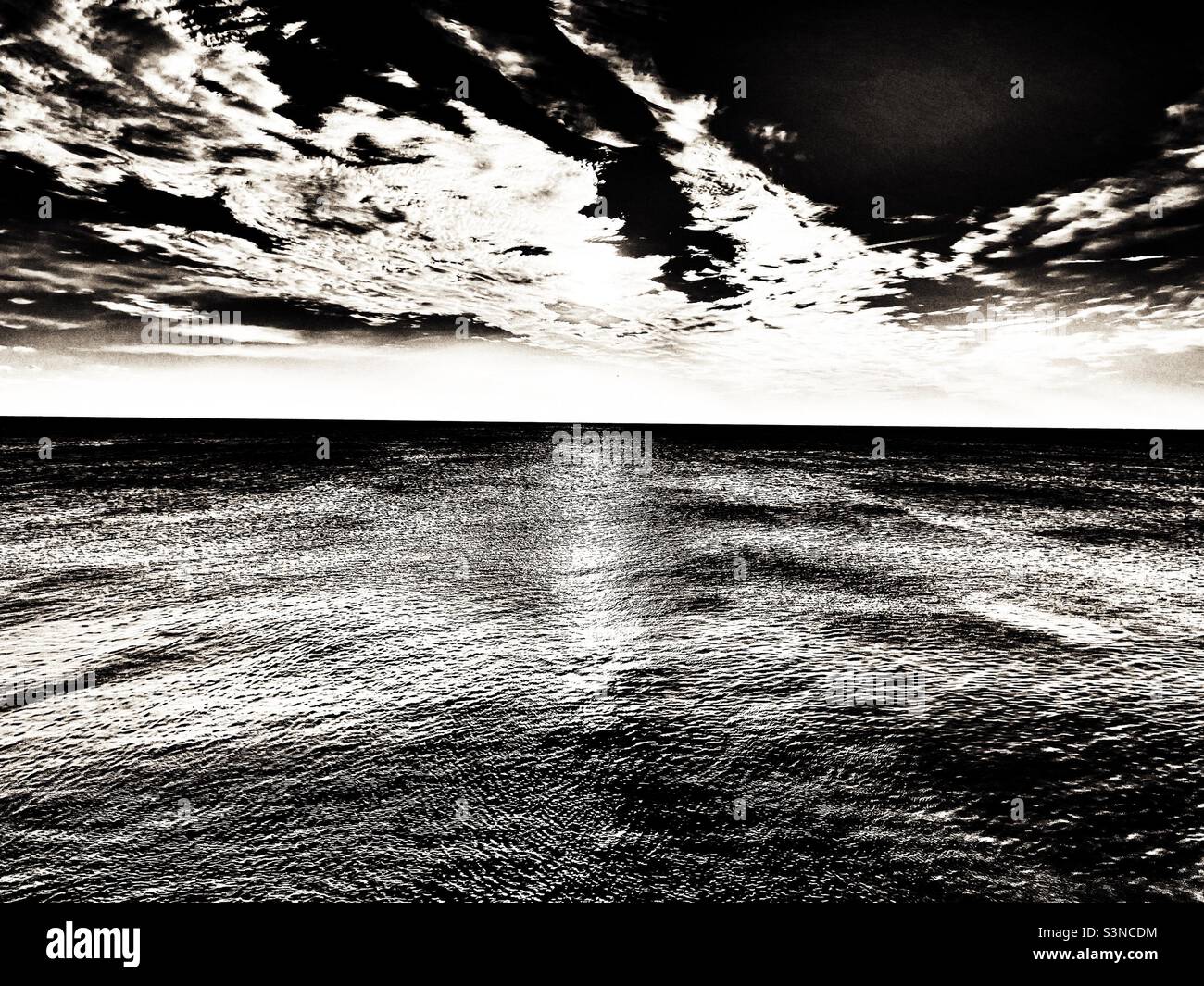 Nordseeküste Bawdsey Suffolk - Smartphone-aufgenommenes Stockfoto