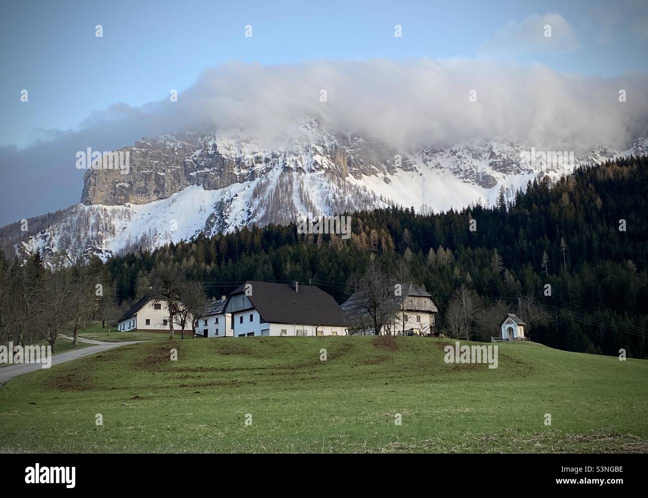 Koschuta, Österreichische Alpen - Smartphone-aufgenommenes Stockfoto