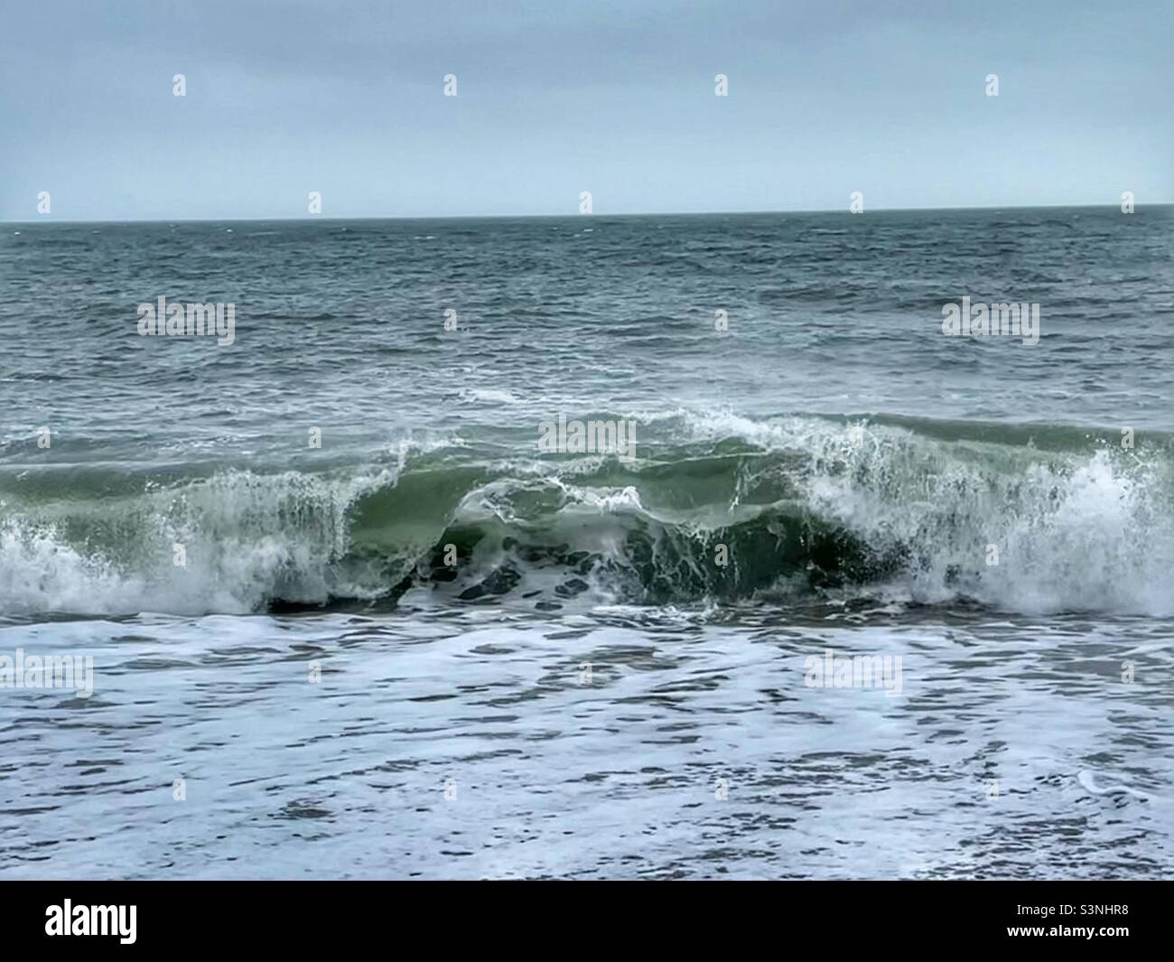 Absturz der Welle Stockfoto