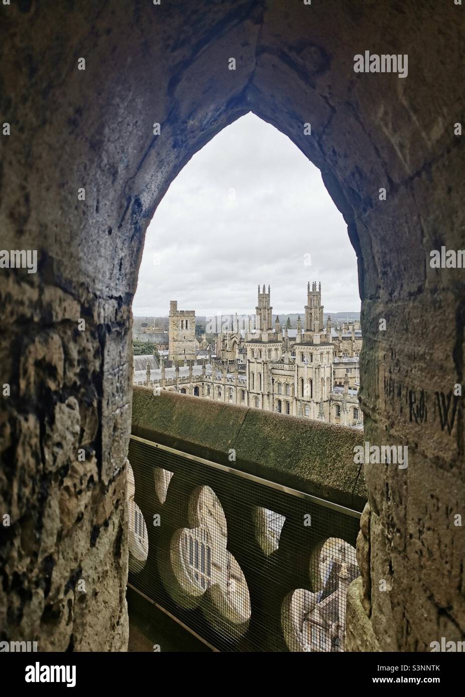 Blick auf das Oxford College Stockfoto