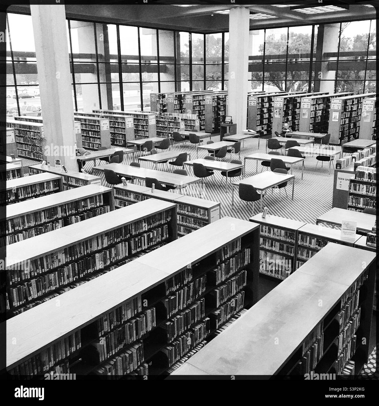 In der Bibliothek Stockfoto