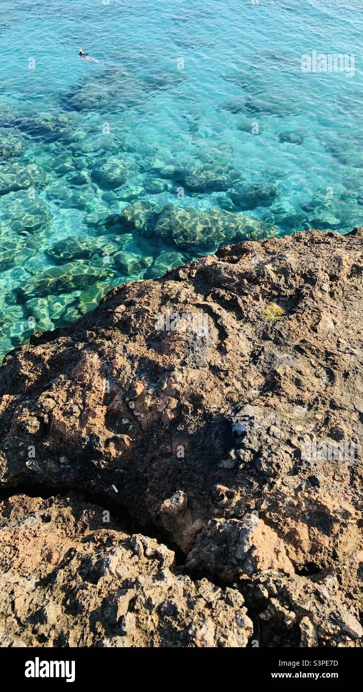 Hintergrund der Nordküste, Canasí, Santa Cruz del Norte, Mayabeque, Kuba 2022 Stockfoto