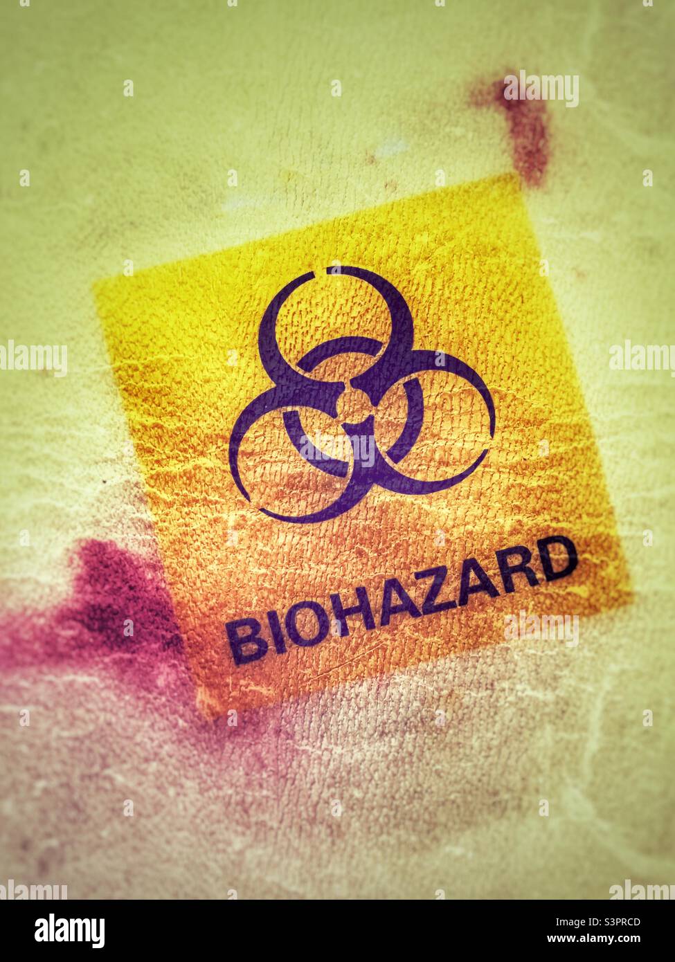 Biohazard Logo Gesundheitsrisiken Konzept Stockfoto