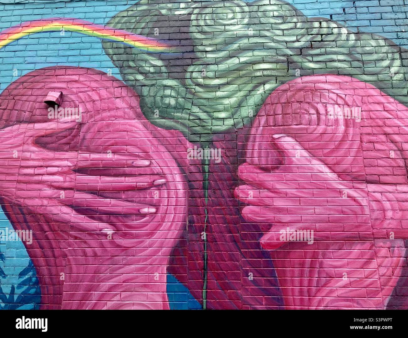 Traumhafte lokale Straßenkunst Stockfoto