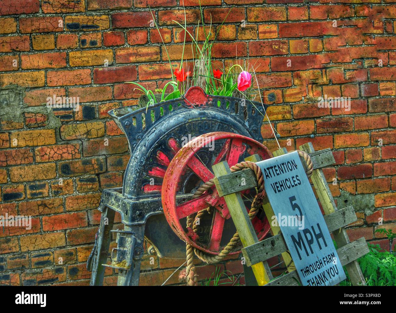 Aus Gusseisen Stockfoto