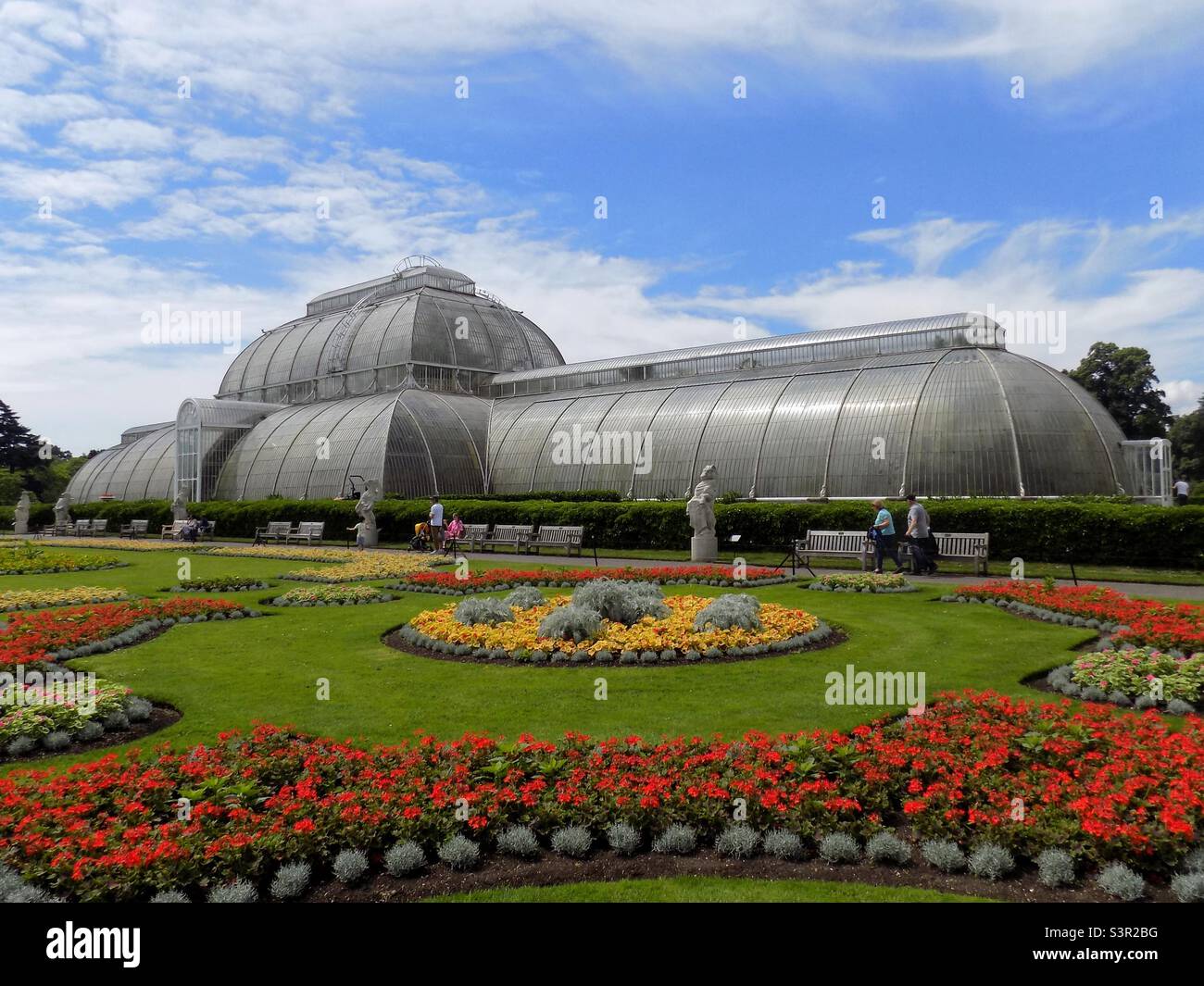 Das Palm House, Kew Gardens, London, UK - Smartphone-aufgenommenes Stockfoto