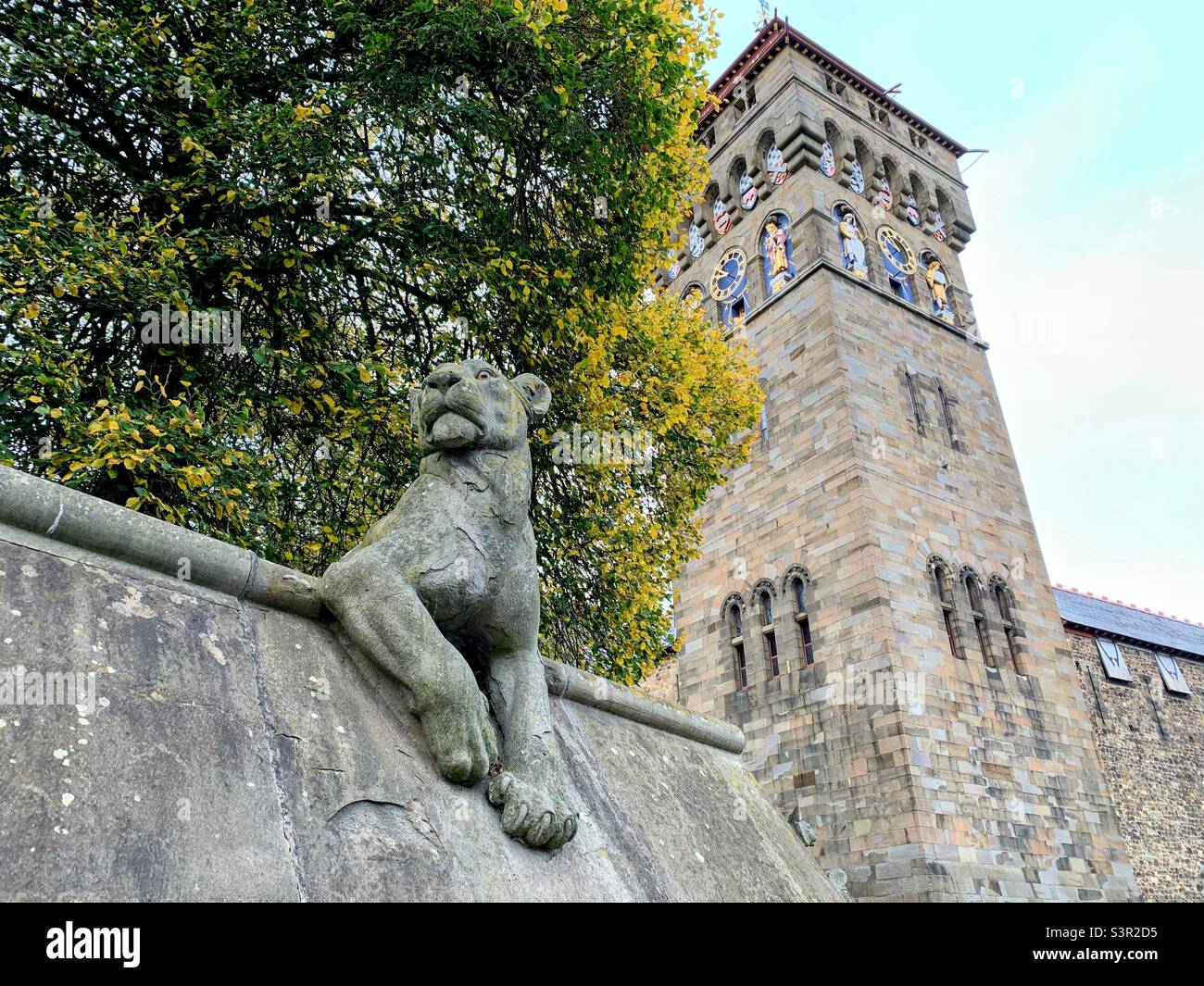 Animal Wall, Cardiff, Großbritannien Stockfoto