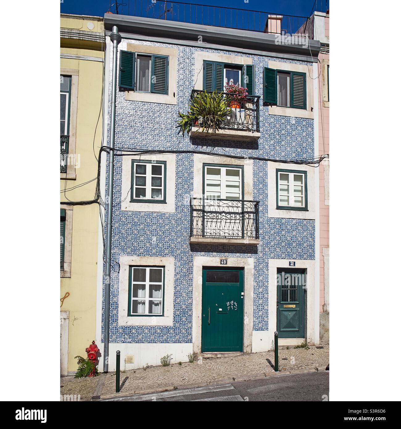 Lissabon Haus Stockfoto