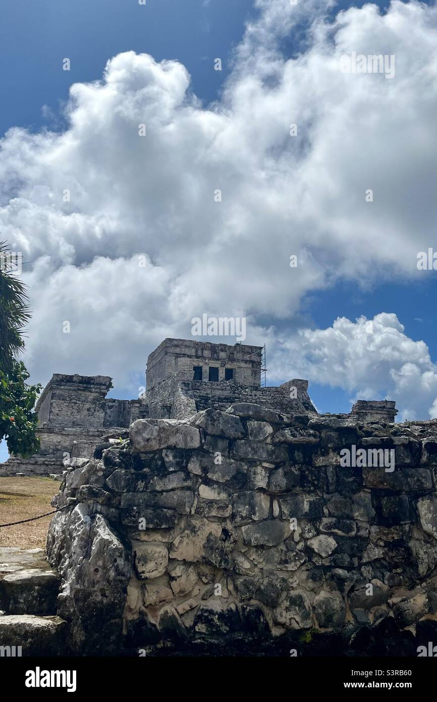 Maya-Tempel in Tulum, Mexiko Stockfoto