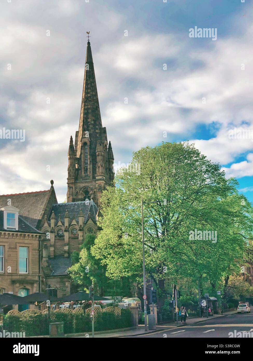 Christ Church Morningside, Edinburgh, Schottland, Frühling. Scottish Episcopal Church. Stockfoto