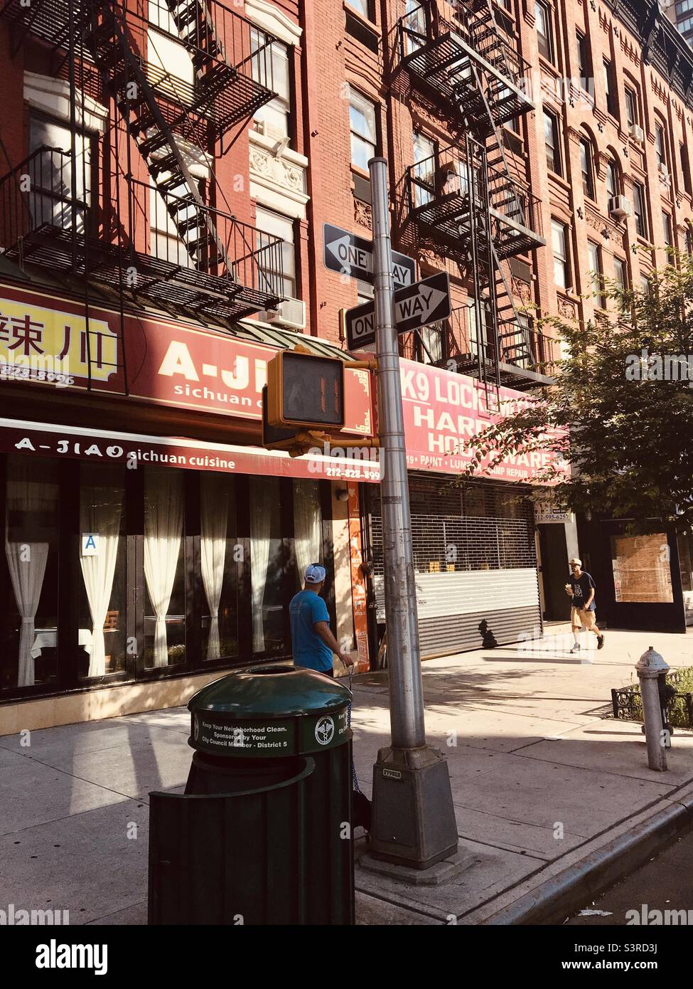 Ein New York City street scene Stockfoto