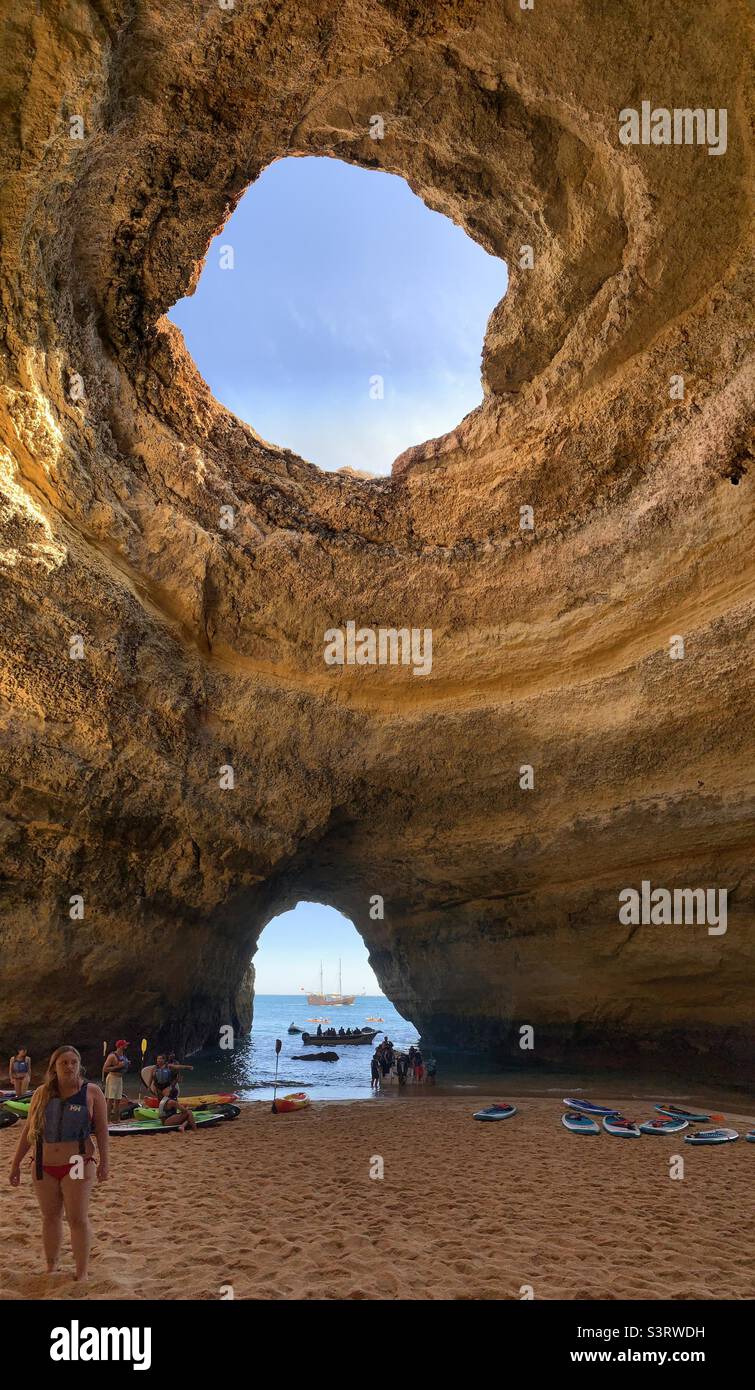 Benagil Höhle an der algarve Portugal Stockfoto