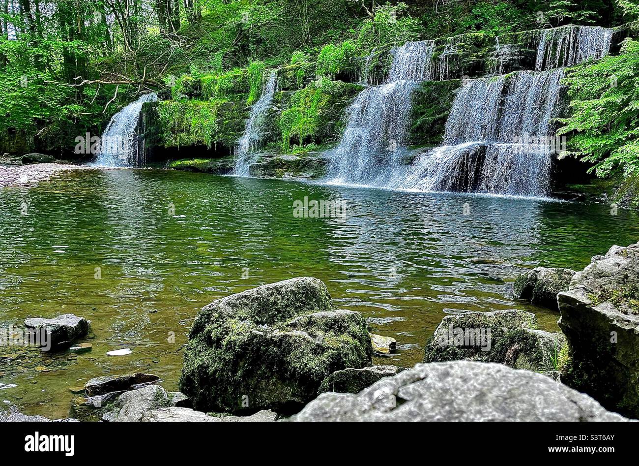 Four Falls Trail, Brecon Stockfoto