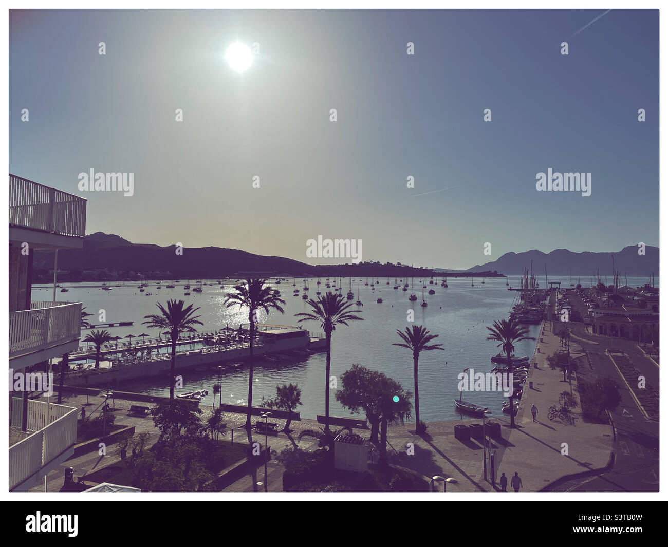 Bucht von Puerto Pollenca Stockfoto