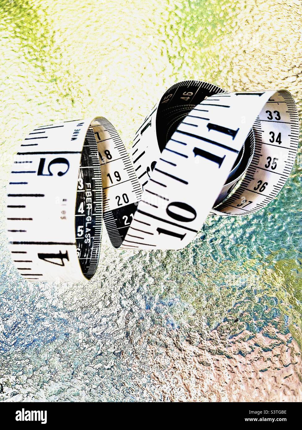Maßband 11 Stockfoto