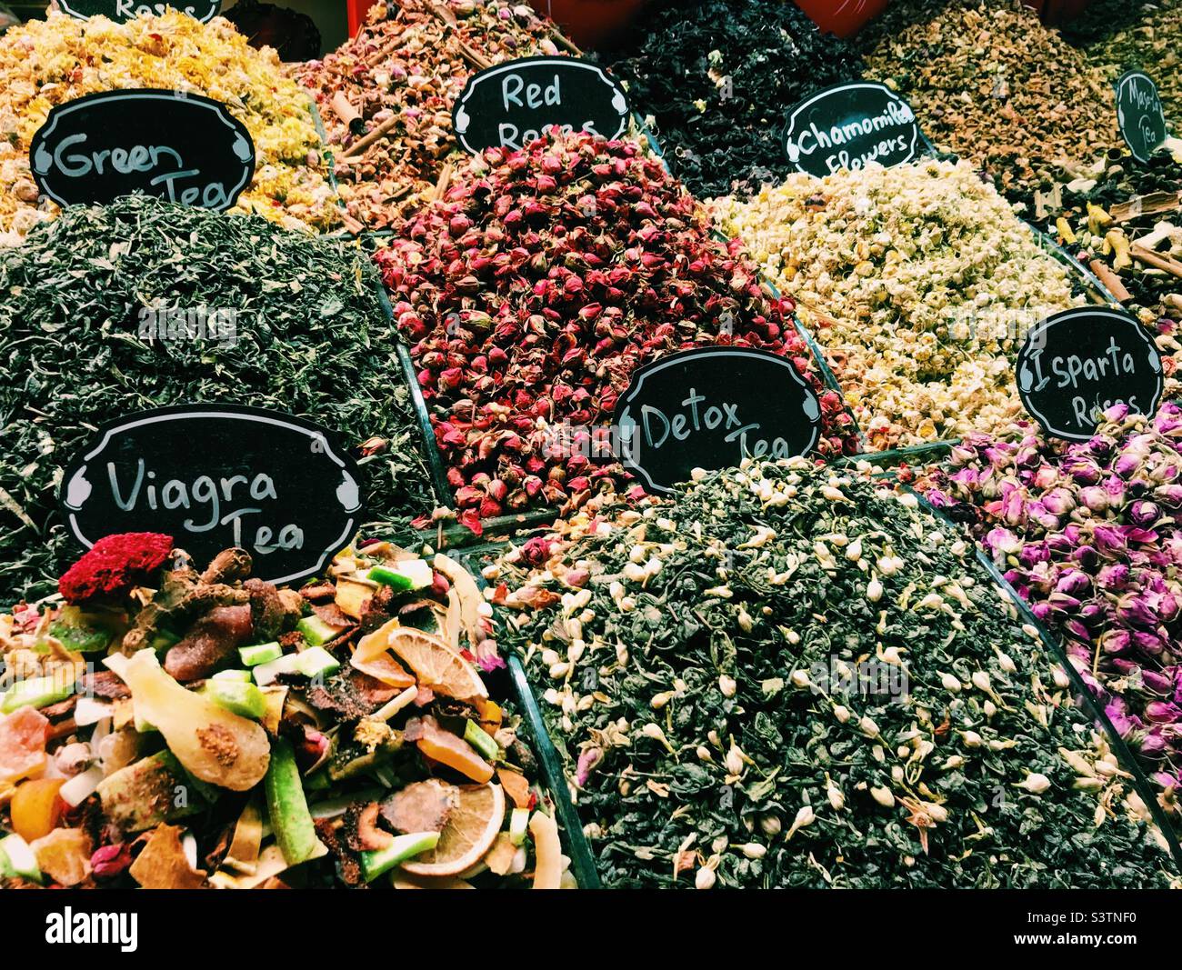 Der Gewürzmarkt in Istanbul Stockfoto