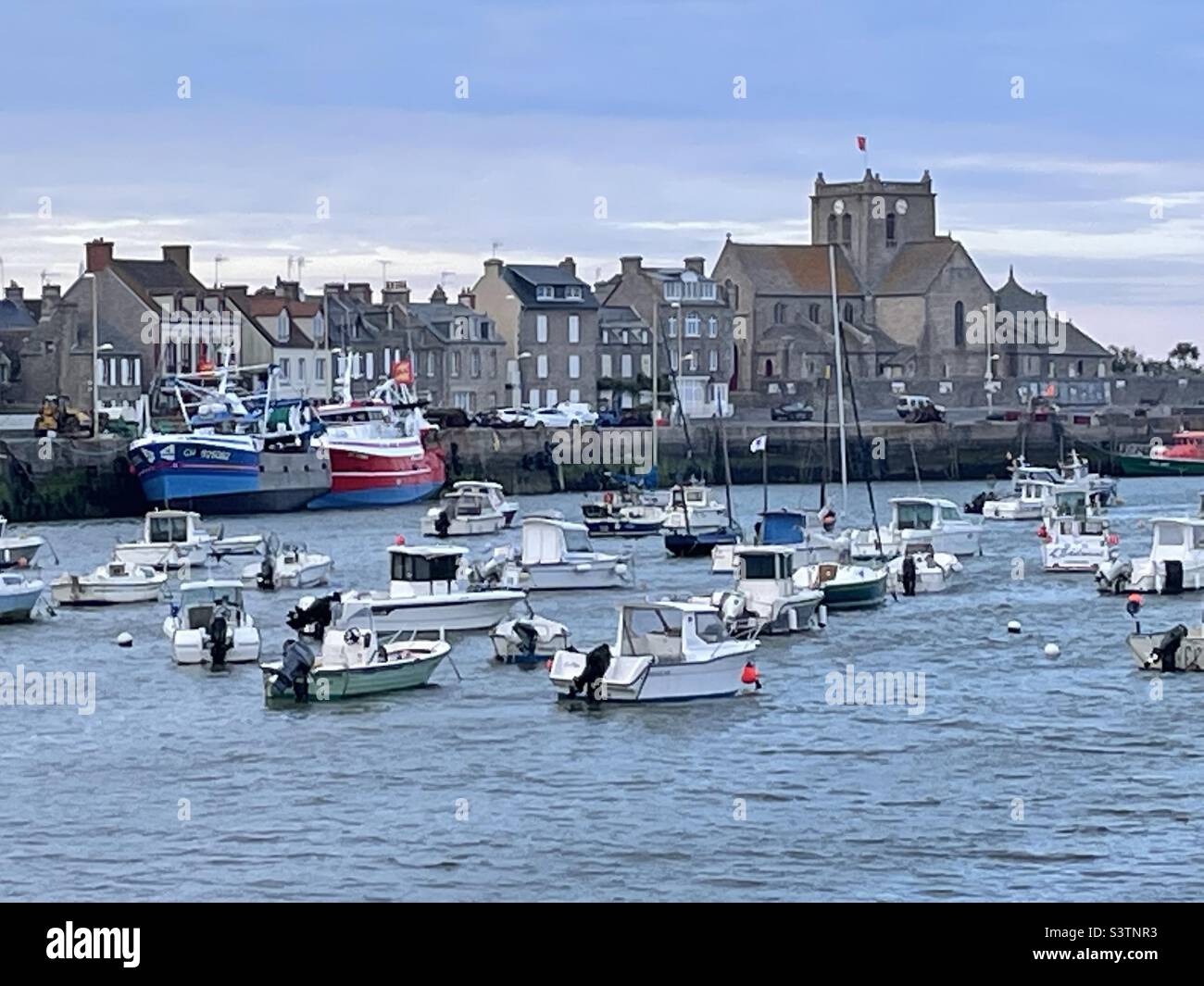 Barfleur Town, Manche Normandie Frankreich Stockfoto