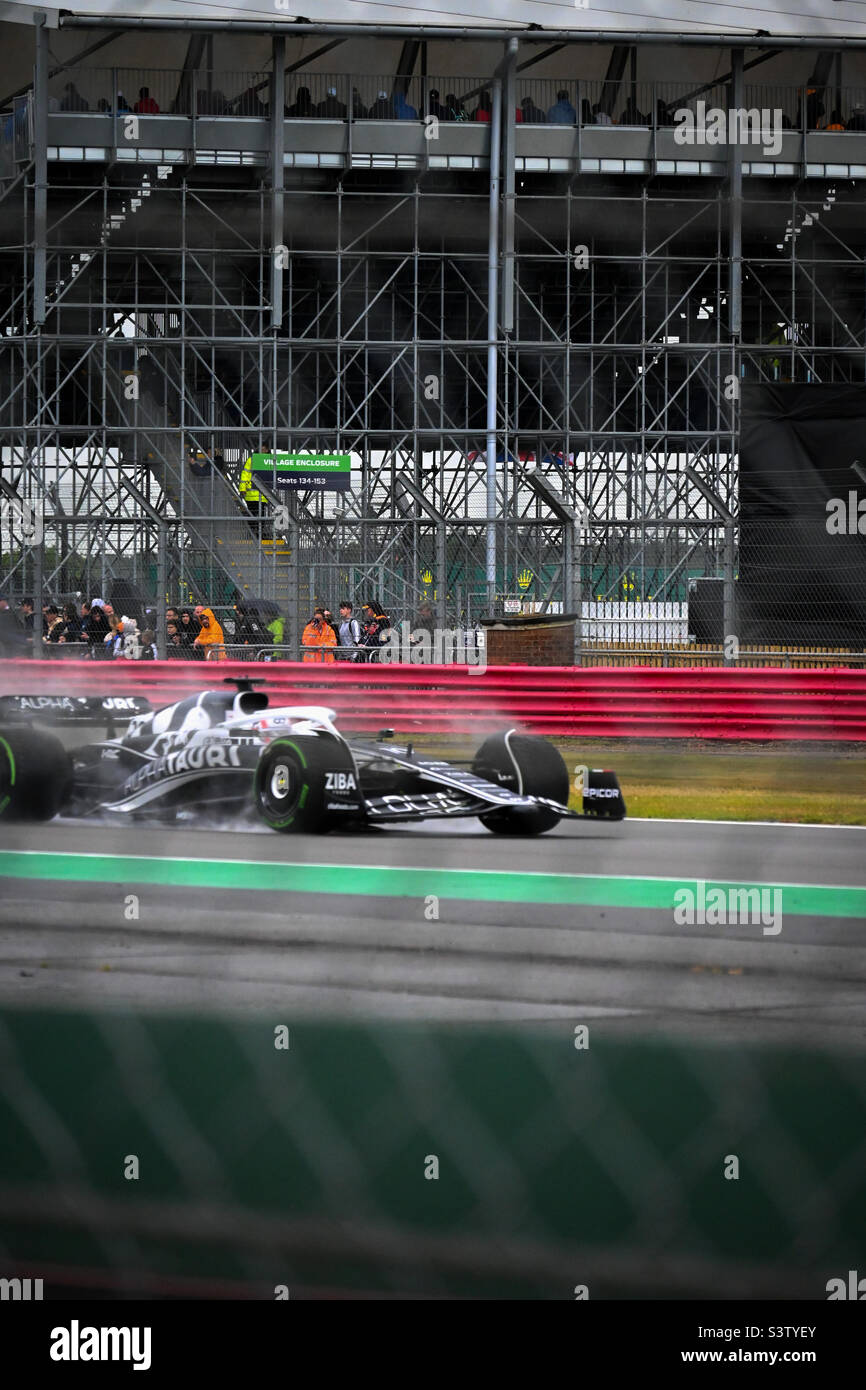 Pierre keuchte im Qualifying beim Grand Prix von Großbritannien F1 2022 in Silverstone (gerade wellington) Stockfoto