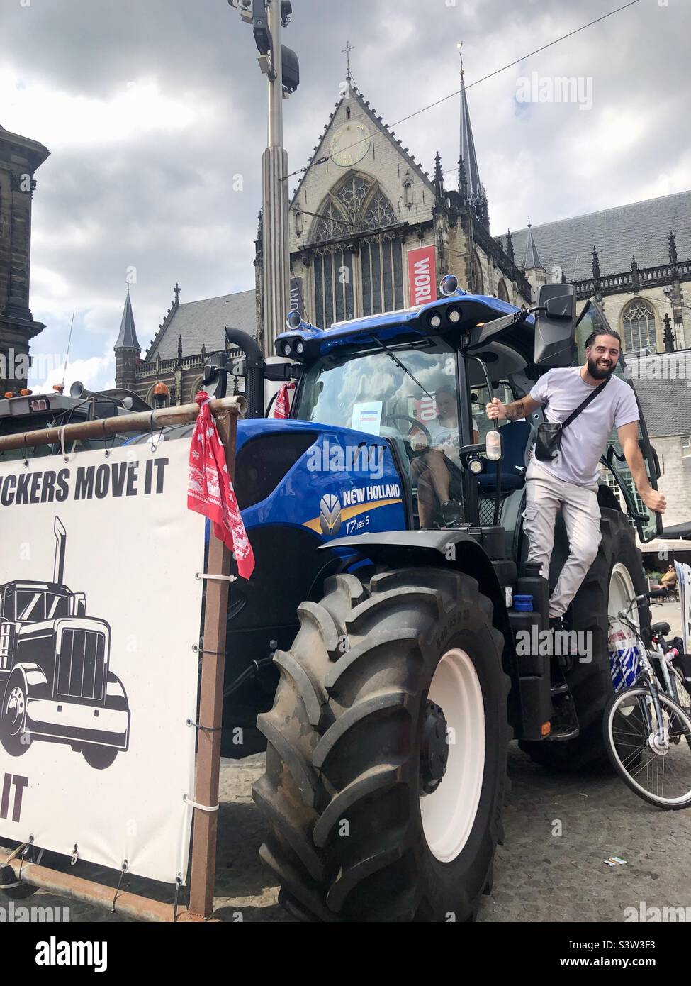 Bauern Protestieren, Amsterdam, Niederlande. Stockfoto