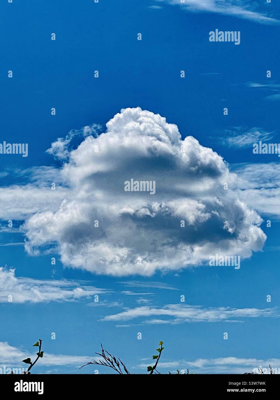 Ungewöhnliche Wolkenformation Stockfoto