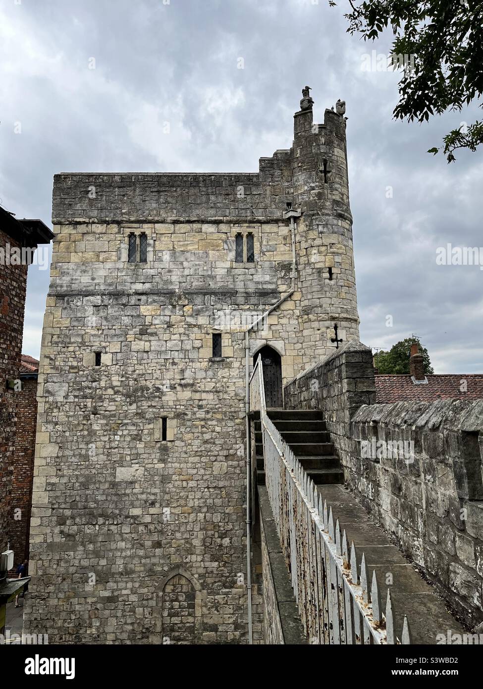 Monk Bar, York City Walls Stockfoto