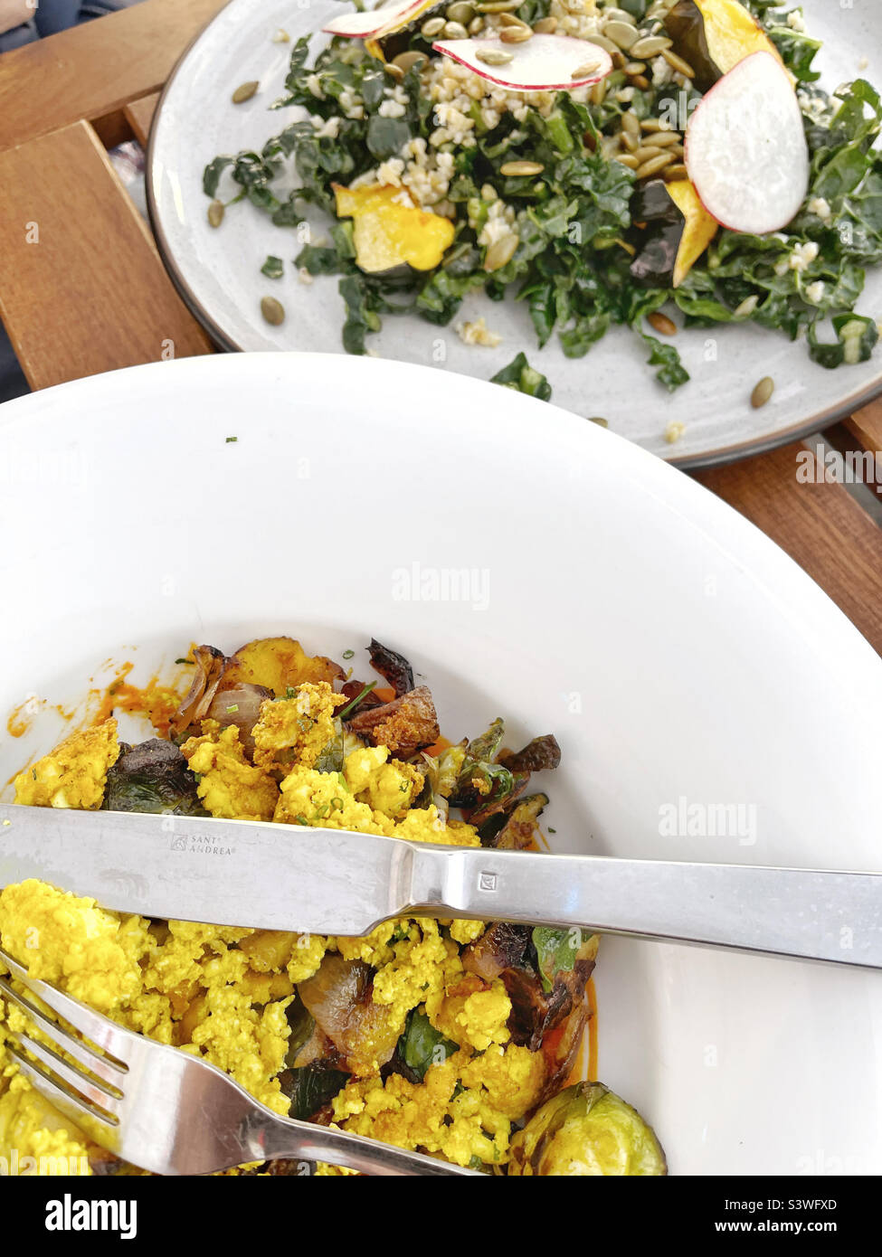 Veganer Brunch Stockfoto