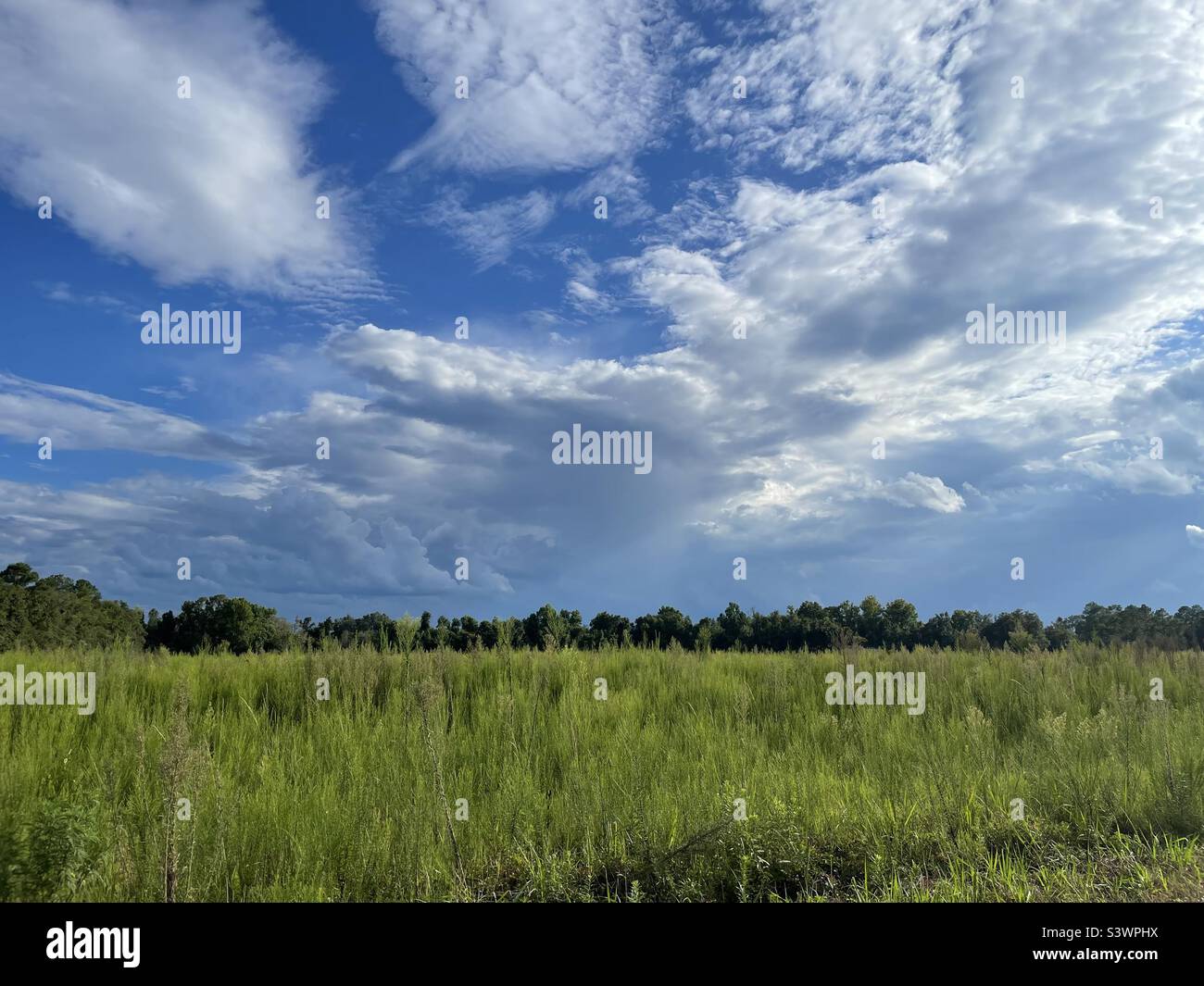 Himmel und Erde Stockfoto