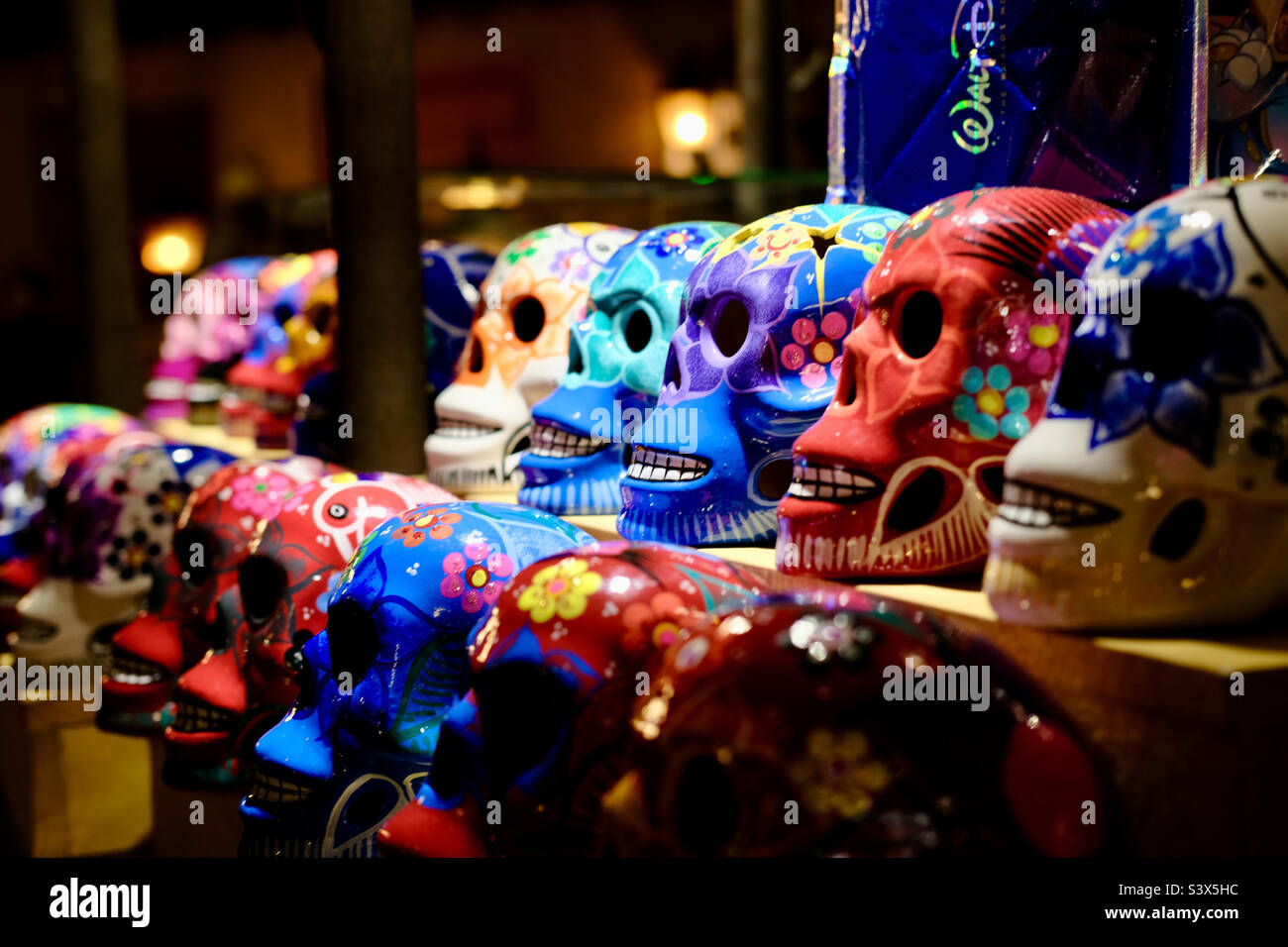 Tag der Toten. La Catrina. Cinco de Mayo. Mexikanischer Unabhängigkeitstag. Mexiko. Mai Stockfoto