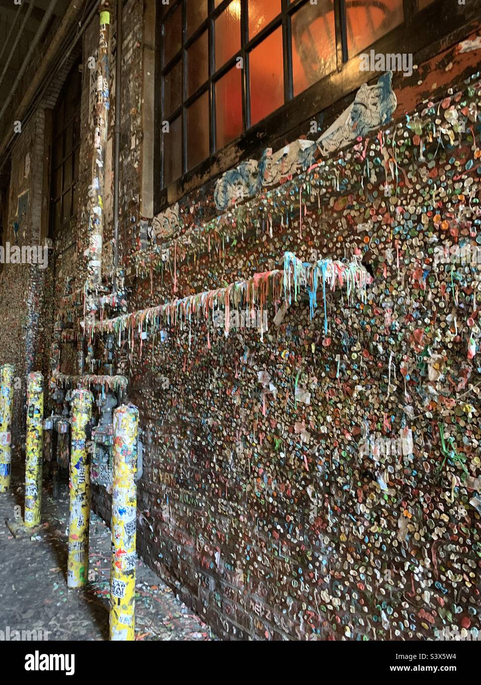 Gum Wall, Seattle, WA Stockfoto