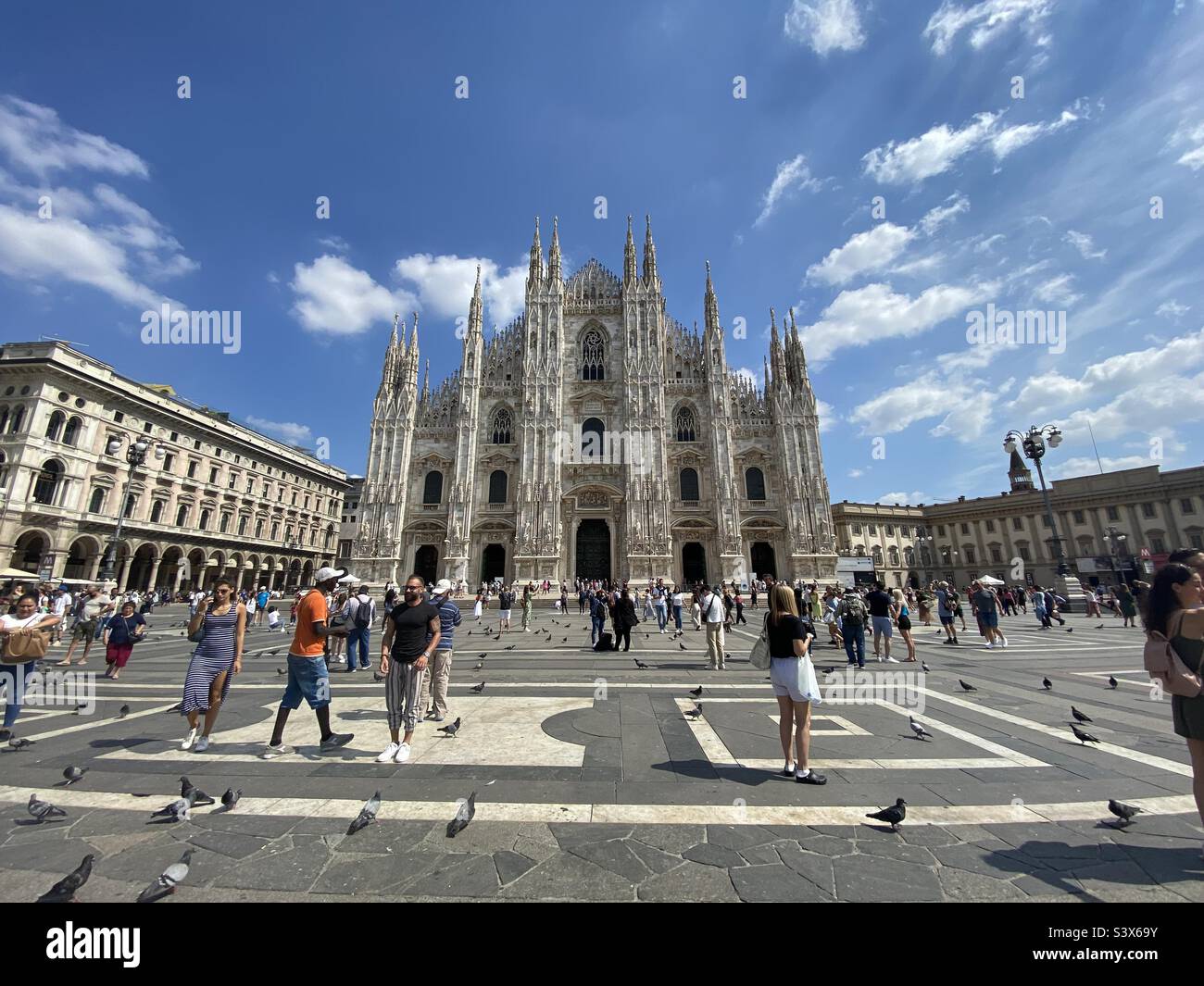 Milano piazza Duomo Stockfoto