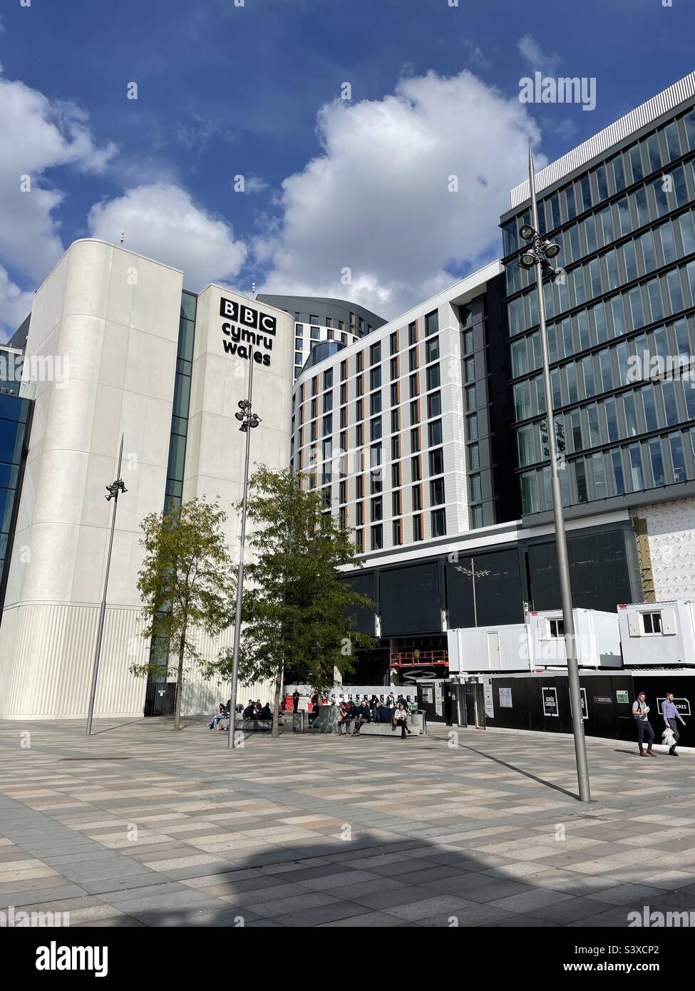 BBC Wales Gebäude, Central Square, Cardiff Stockfoto