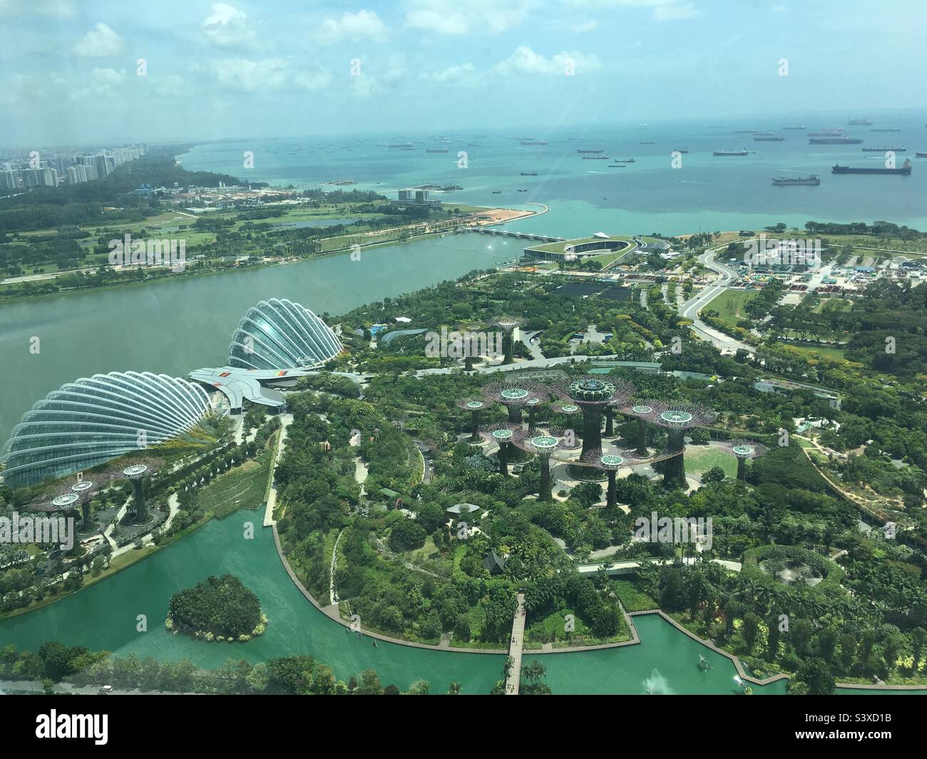 Blick auf Singapur Stockfoto